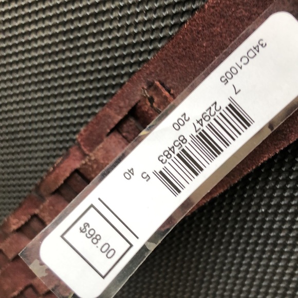 FRYE men’s leather belt size 40 - Picture 4 of 8